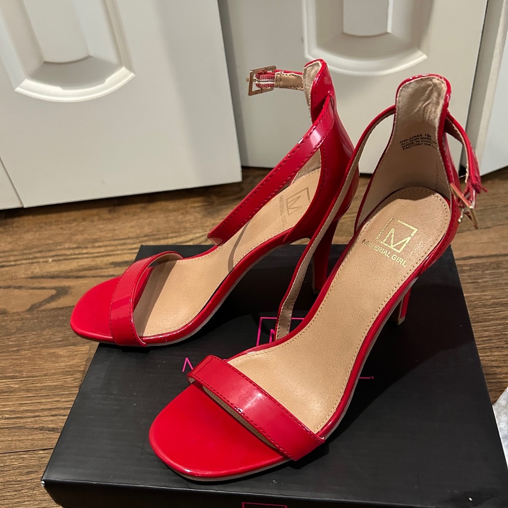 Material girl red pumps